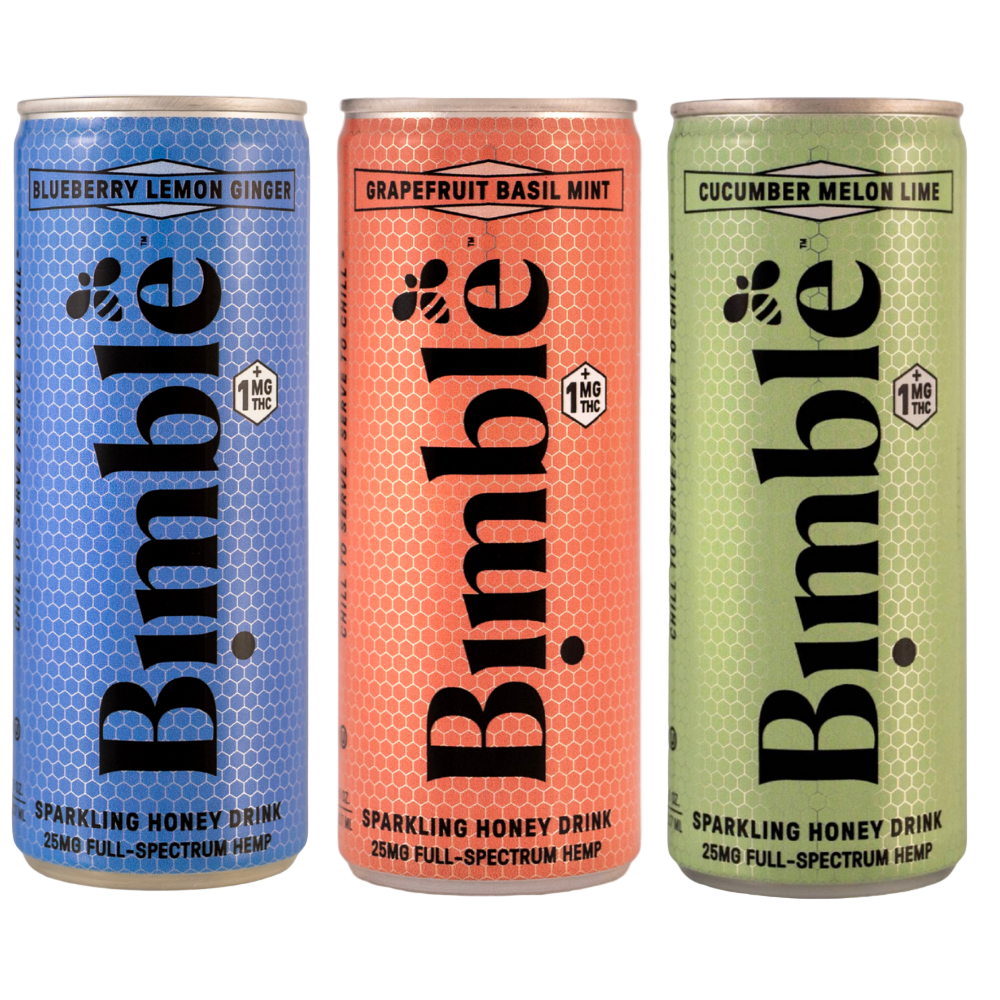 1mg THC Infused Sparkling Honey Drink - Mixed Pack
